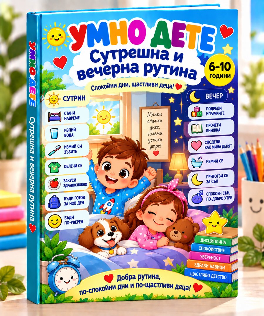 Корица на книжката „Сутрешна и вечерна рутина“