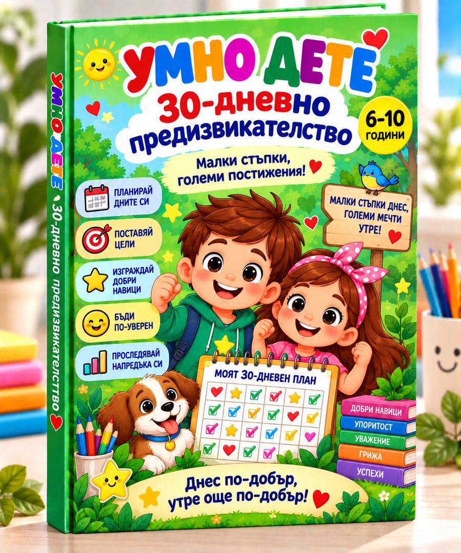 Корица на книжката „30-дневно предизвикателство“