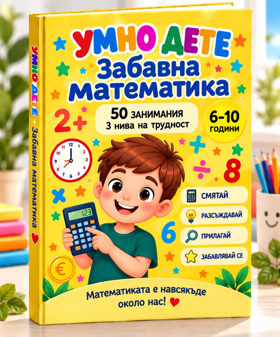 Корица на книжката „Забавна математика“