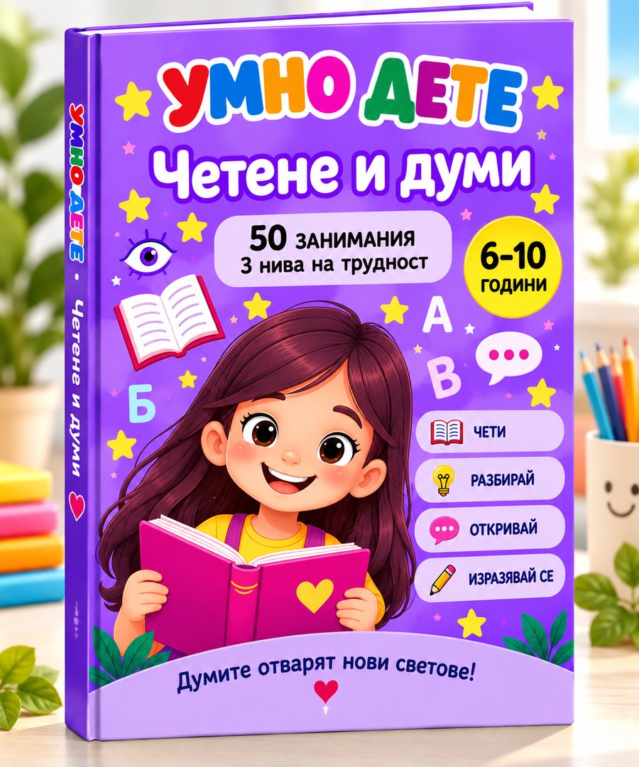 Корица на книжката „Четене и думи“